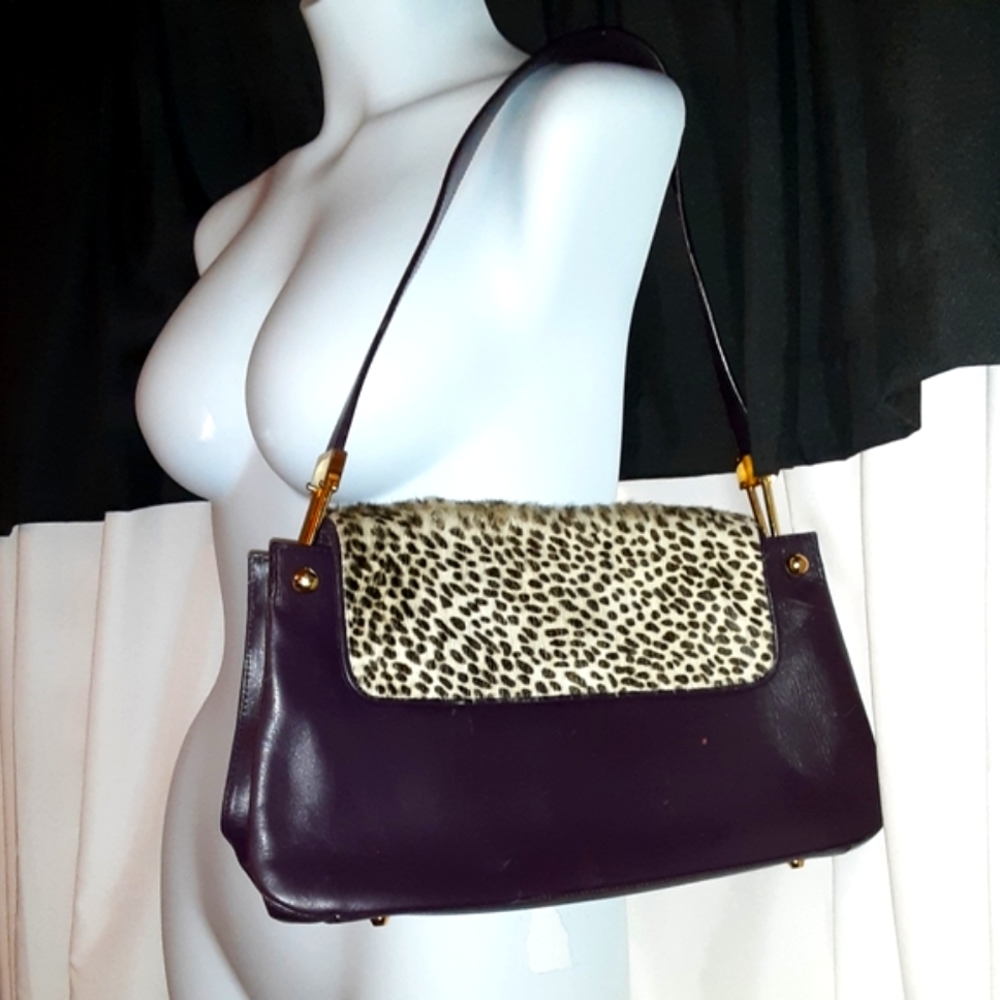 Kate Landry Eggplant colored purse